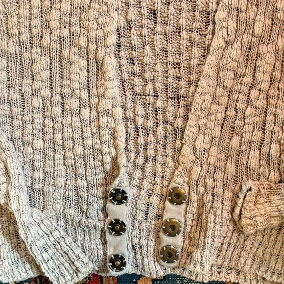 Free People Gray Knit Cardigan - Picture 5 of 6